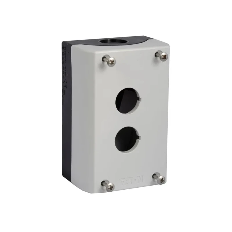 Eaton RMQ Titan Momentary Enclosed Push Button SPDT Black Plastic 2 Cutouts IP65 78640752 M22-I2-(511-4996)