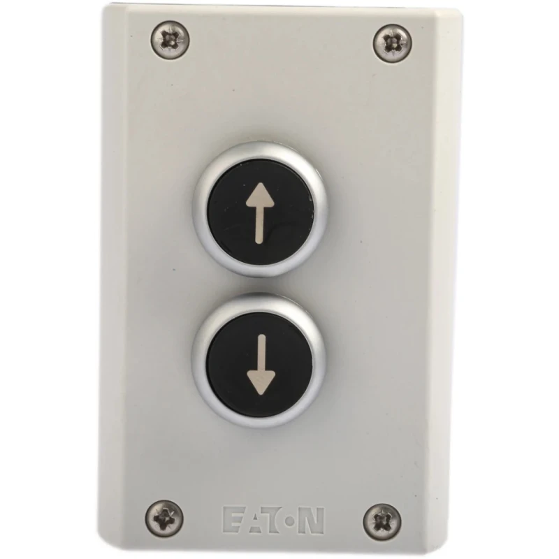 Eaton RMQ Titan Momentary Enclosed Push Button SPDT Black Plastic 2 Cutouts IP65 78640752 M22-I2-(511-4996)