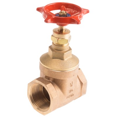 RS PRO Bronze Gate Valve 1-1/4 in BSPT Threaded, Female Outlet, 20 Bar Maximum Operating Pressure 511-5078