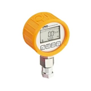 Parker 1/4 in Steel Hydraulic Digital Pressure Gauge, 90 mm Dial, 400 bar SCJN-KIT-400