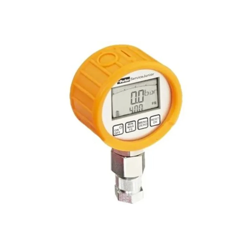 Parker 1/4 in Steel Hydraulic Digital Pressure Gauge, 90 mm Dial, 400 bar SCJN-KIT-400