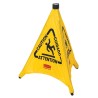 Rubbermaid Commercial Products Weighted Yellow 762 mm Fabric Steel Wet Floor Cone FG9S0100YEL