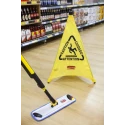 Rubbermaid Commercial Products Weighted Yellow 762 mm Fabric Steel Wet Floor Cone FG9S0100YEL