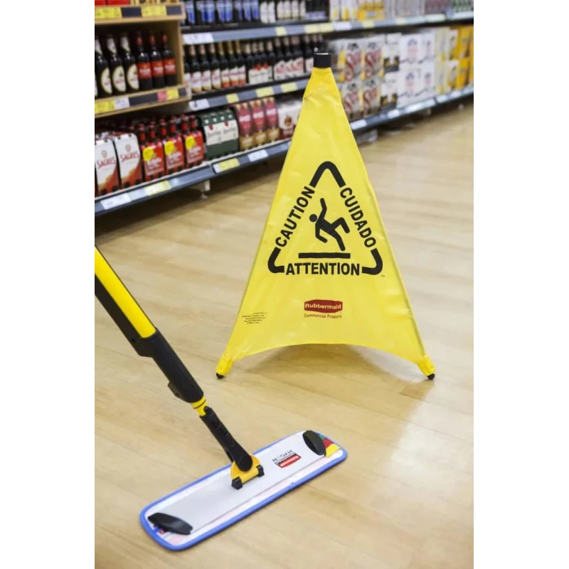 Rubbermaid Commercial Products Weighted Yellow 762 mm Fabric Steel Wet Floor Cone FG9S0100YEL