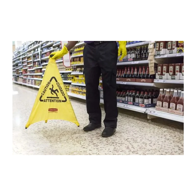 Rubbermaid Commercial Products Weighted Yellow 762 mm Fabric Steel Wet Floor Cone FG9S0100YEL