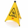 Rubbermaid Commercial Products Weighted Yellow 508 mm Spring Steel Fabric Safety Cone FG9S0000YEL