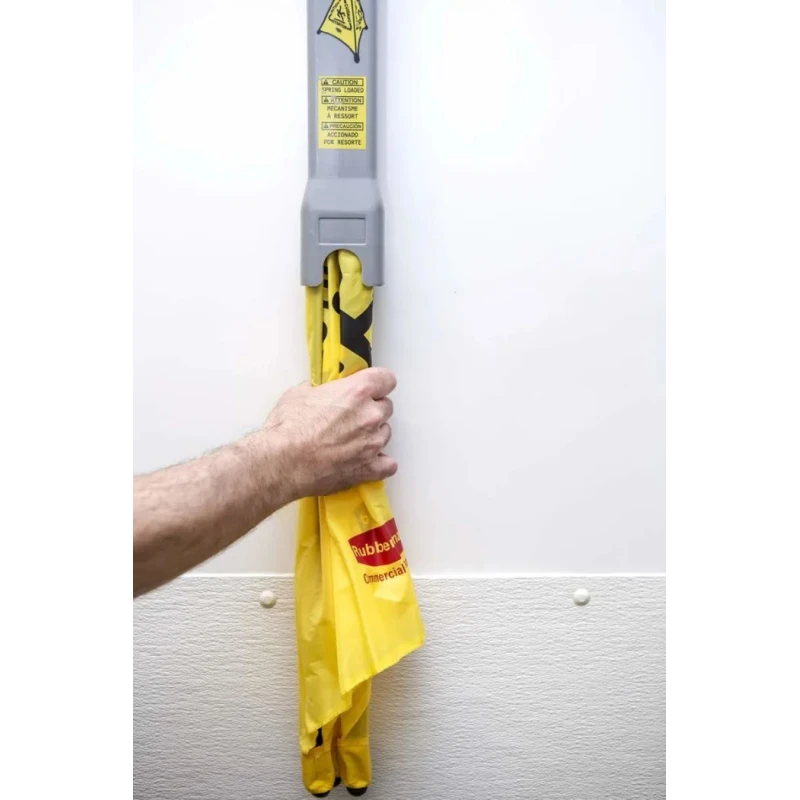 Rubbermaid Commercial Products Weighted Yellow 508 mm Spring Steel Fabric Safety Cone FG9S0000YEL