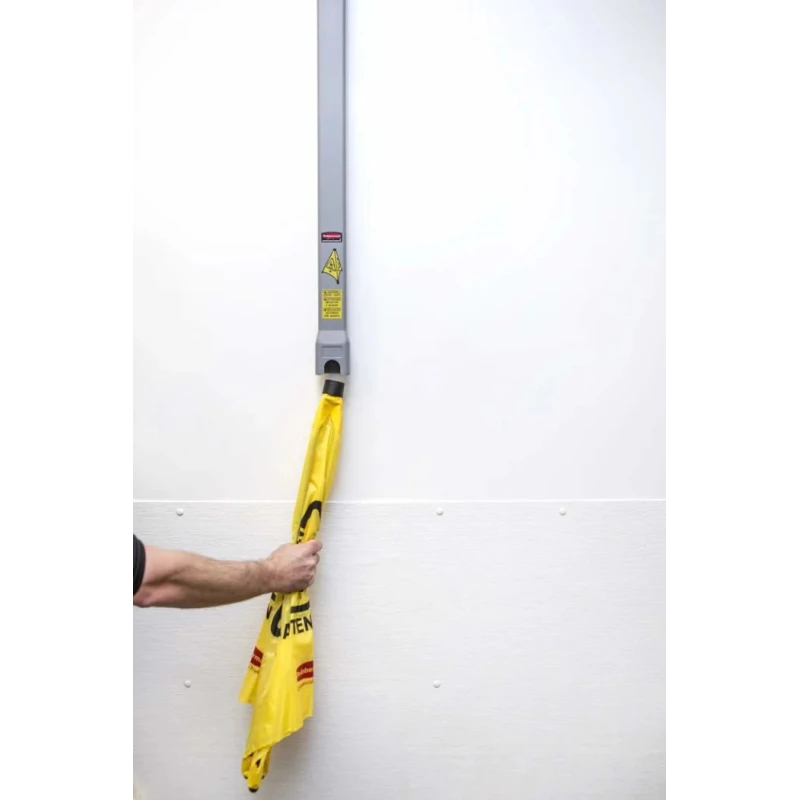 Rubbermaid Commercial Products Weighted Yellow 508 mm Spring Steel Fabric Safety Cone FG9S0000YEL