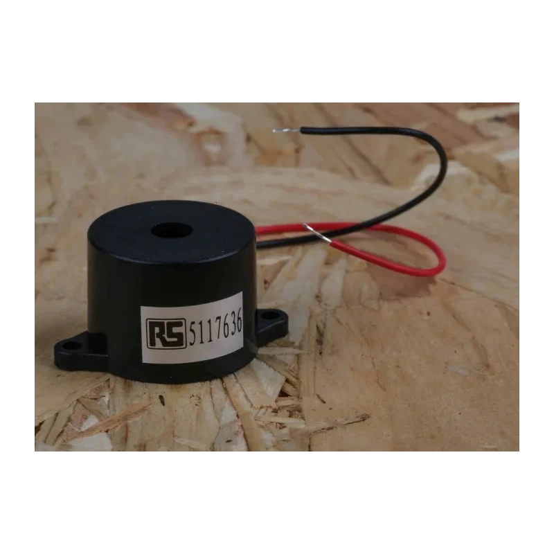 NEUTRAL 90 dB Panel Mount Continuous Internal Piezo Buzzer Component 3 V dc Min 16 V dc Max 23 mm Diameter 17 mm 511-7636