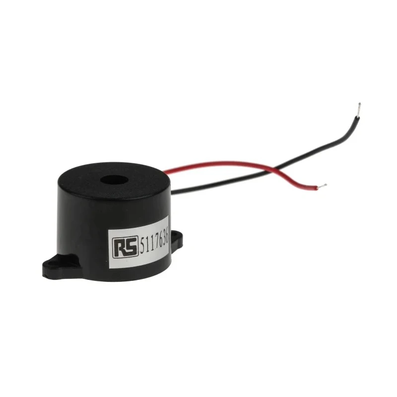 RS Pro 90 dB Panel Mount Continuous Internal 17 mm Piezo Buzzer Component 33 mm 3 V dc Min 16V dc Max 5117636P