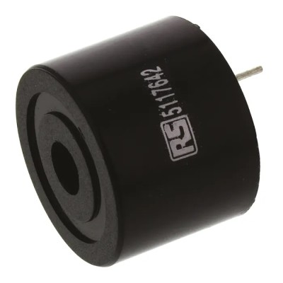 RS PRO 80 dB Through Hole Continuous Internal 18 mm Piezo Buzzer Component 3 V dc Min 16 V dc Max 511-7642