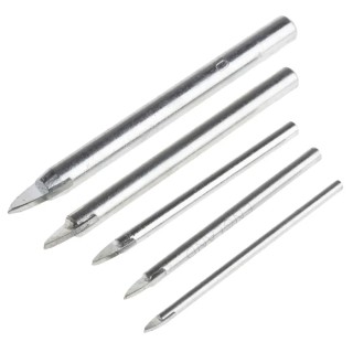 RS PRO 5-Piece Glass Drill Bit Set for Masonry 4 mm to 8 mm High Speed Steel 511-9682