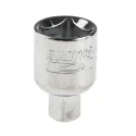 Bahco 3/8 in Square Drive Adapter Socket, Polished Alloy Steel, 24.7mm Overall 7764