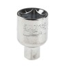 Bahco 3/8 in Square Drive Adapter Socket, Polished Alloy Steel, 24.7mm Overall 7764