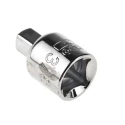 Bahco 3/8 in Square Drive Adapter Socket, Polished Alloy Steel, 24.7mm Overall 7764