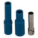 Hirschmann Test & Measurement Blue Female Banana Socket 4 mm Connector Screw Termination 1000V ac/dc 24A 934096102