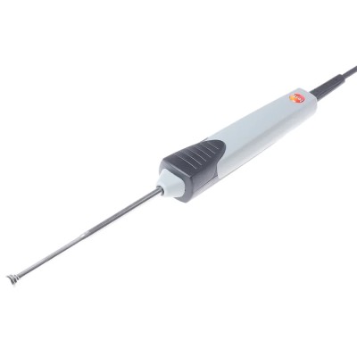 Testo PT100 Surface Temperature Probe, 114 mm Length, 5.9 mm Diameter, ±0.2°C Accuracy, Max 400°C PT100