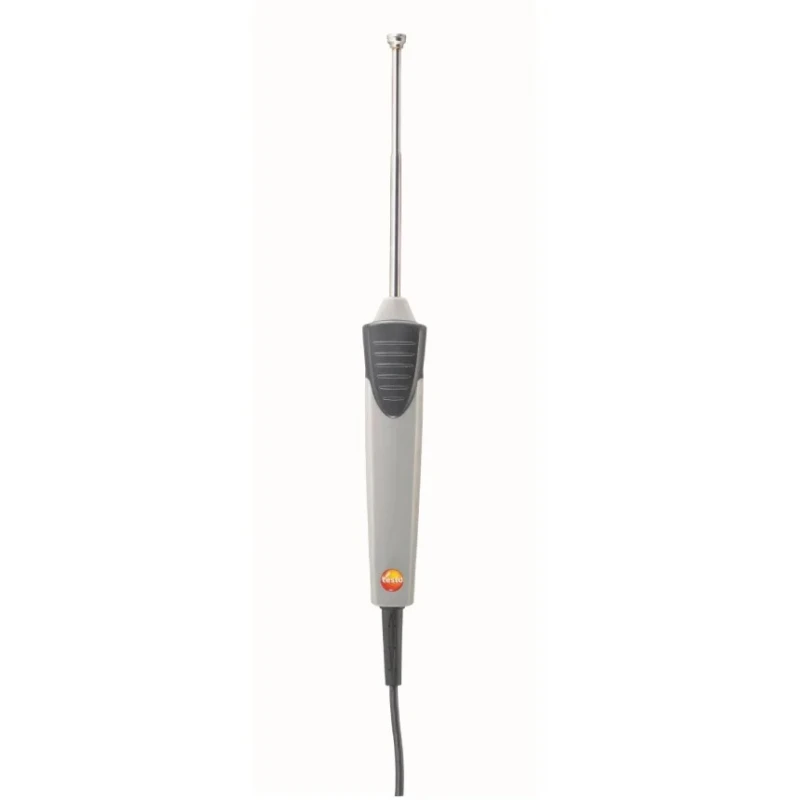Testo PT100 Surface Temperature Probe, 114 mm Length, 5.9 mm Diameter, ±0.2°C Accuracy, Max 400°C PT100