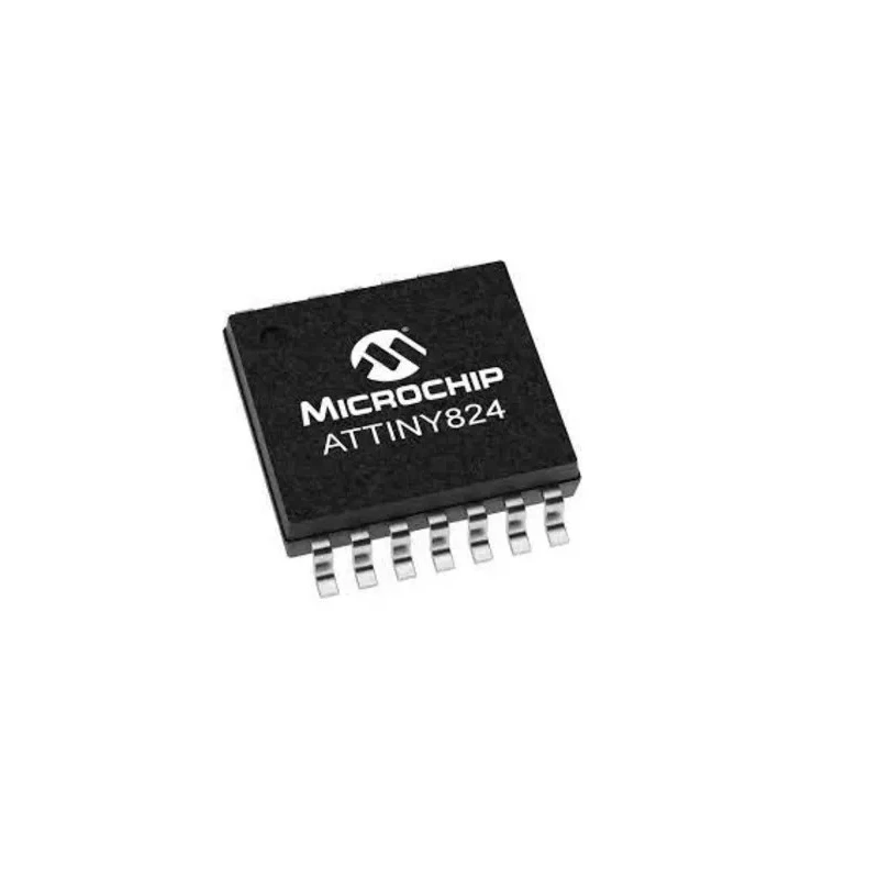 Microchip Microcontroller 8-bit AVR CPU, 20 MHz, 8 kB FLASH, 14-Pin TSSOP ATTINY824-XU