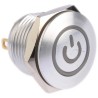 TE Connectivity Series Illuminated Push Button Switch, Momentary, Panel Mount, 16 mm Cutout, SPST, Blue LED, IP67, 36 V AV16
