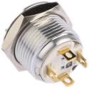 TE Connectivity Series Illuminated Push Button Switch, Momentary, Panel Mount, 16 mm Cutout, SPST, Blue LED, IP67, 36 V AV16