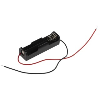 RS PRO Battery Holder for One AA Cell Polypropylene Body with Nickel-Plated Steel Coil Spring Terminals 512-3574