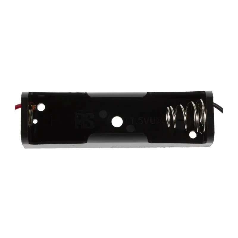 RS PRO Battery Holder for One AA Cell Polypropylene Body with Nickel-Plated Steel Coil Spring Terminals 512-3574