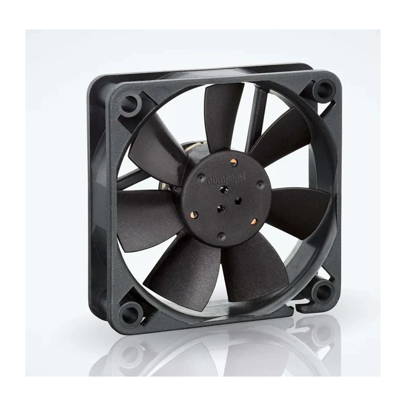 ebm-papst 600 F Series Axial Fan 5V DC 1.2W 220mA Max 29m³/h IP20 60x60x15 mm IP20