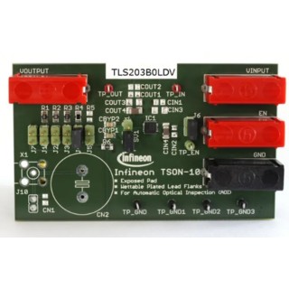 Infineon Evaluation Board LDO Voltage Regulator for TLS203B0 with 300mA Output, Low Noise, 270mV Dropout TLS203B0LDV