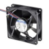 ebm-papst 8400 N Series Compact 12V DC Axial Fan, 45 m³/h Air Flow, 2050 RPM, 900 mW Power, IP68 80x80x25 mm