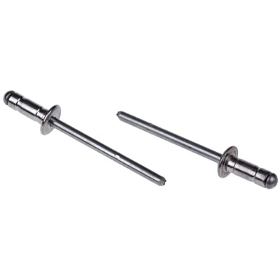POP Aluminium Blind Rivet 4 mm, Rivet Length 10.5 mm, Aluminium Body, Steel Mandrel EBD508BS