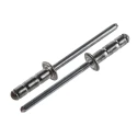 POP Aluminium Blind Rivet 4 mm Diameter, 14 mm Length, Plain Finish, Model EBD512BS