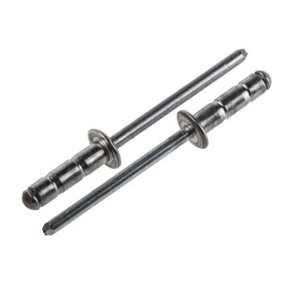 POP Aluminium Blind Rivet 4 mm Diameter, 14 mm Length, Plain Finish, Model EBD512BS