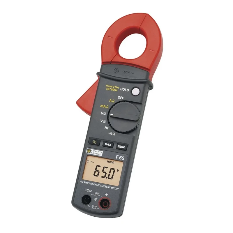 Chauvin Arnoux F65 Leakage Clamp Meter 100A 600V AC/DC True RMS CAT III P01120761