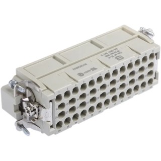 HARTING Heavy Duty Power Connector Insert 16A 500V 46 Contacts Han EE Series Male 09320463001