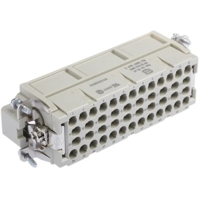 HARTING Heavy Duty Power Connector Insert 16A 500V 46 Contacts Han EE Series Male 09320463001