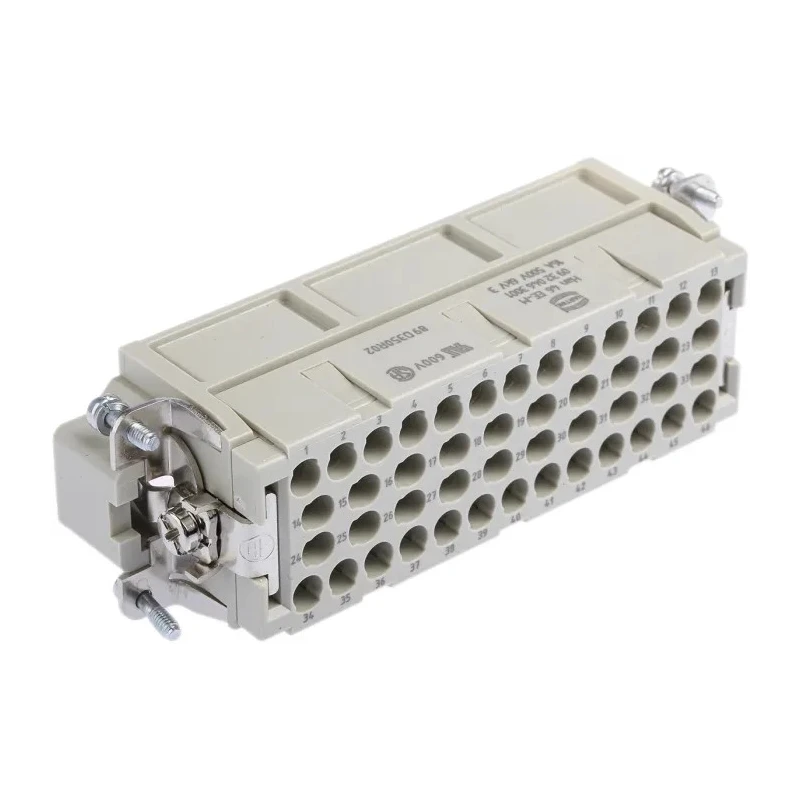 HARTING Heavy Duty Power Connector Insert 16A 500V 46 Contacts Han EE Series Male 09320463001