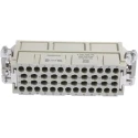 HARTING Heavy Duty Power Connector Insert 16A 500V 46 Contacts Han EE Series Male 09320463001