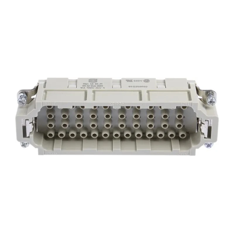 HARTING Heavy Duty Power Connector Insert 16A 500V 46 Contacts Han EE Series Male 09320463001