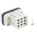HARTING Heavy Duty Power Connector Insert 16A Han Q Series Male 9 Contacts 09120083001