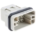 HARTING Heavy Duty Power Connector Insert 16A Han Q Series Male 9 Contacts 09120083001