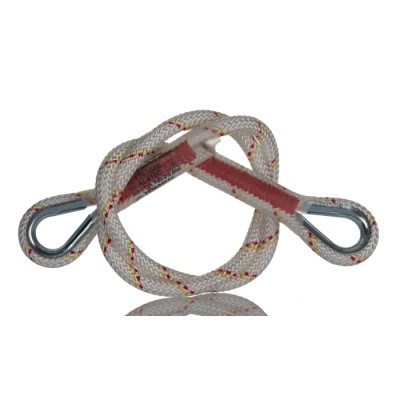 Protecta 1 m Polyamide Restraint Rope Lanyard with Loops and Sewed Thimble Loop AL410C