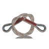 Protecta 1 m Polyamide Restraint Rope Lanyard with Loops and Sewed Thimble Loop AL410C