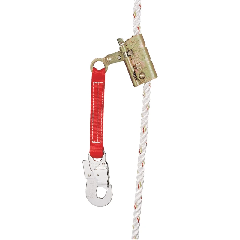 Protecta Steel Rope Grab for 12 to 16 mm Rope Diameter Vertical Orientation with Snap Hook Connector AC202/03
