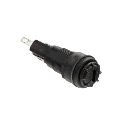 Bulgin 10A Panel Mount Fuse Holder, 1P-Pole, 250V AC, Nylon and Polyester Construction FX0462