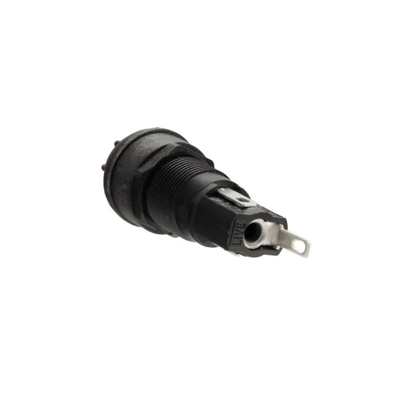 Bulgin 10A Panel Mount Fuse Holder, 1P-Pole, 250V AC, Nylon and Polyester Construction FX0462