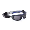 Bolle Safety BAXTER Wraparound Safety Glasses with Anti-Scratch and Anti-Fog Coating, Smoked Polycarbonate Lens BAXPSF