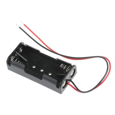 RS PRO Battery Holder for 2 x AAA Batteries Chassis Mount Polypropylene Body with Coil Spring Termination 512-3552
