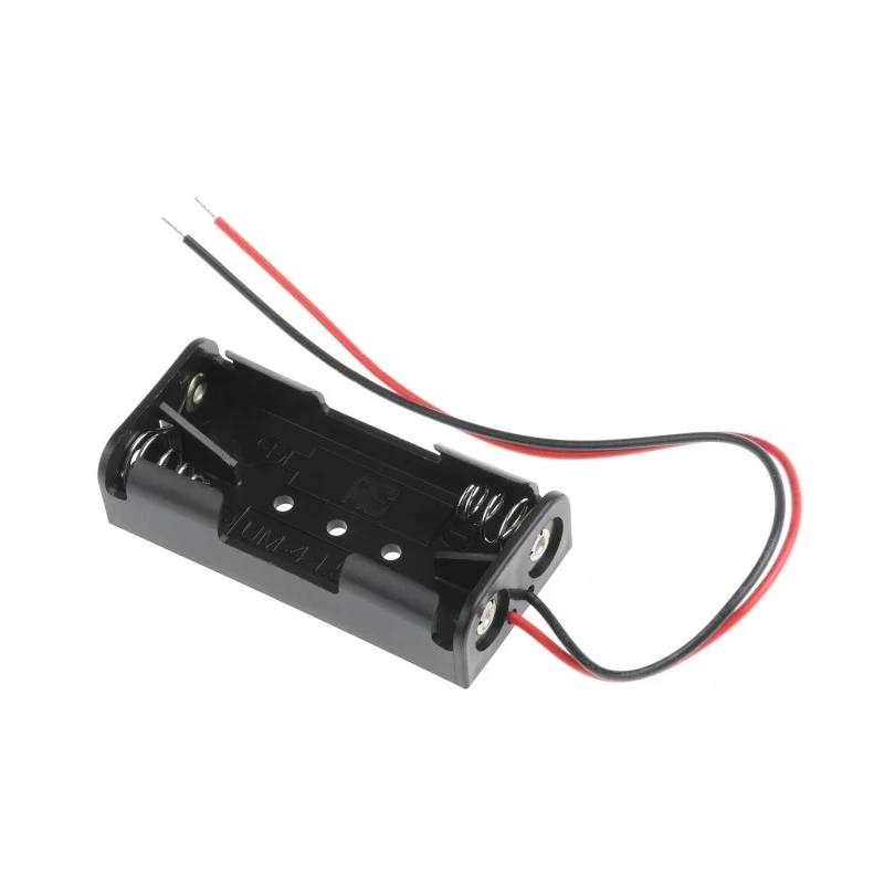 RS PRO Battery Holder for 2 x AAA Batteries Chassis Mount Polypropylene Body with Coil Spring Termination 512-3552