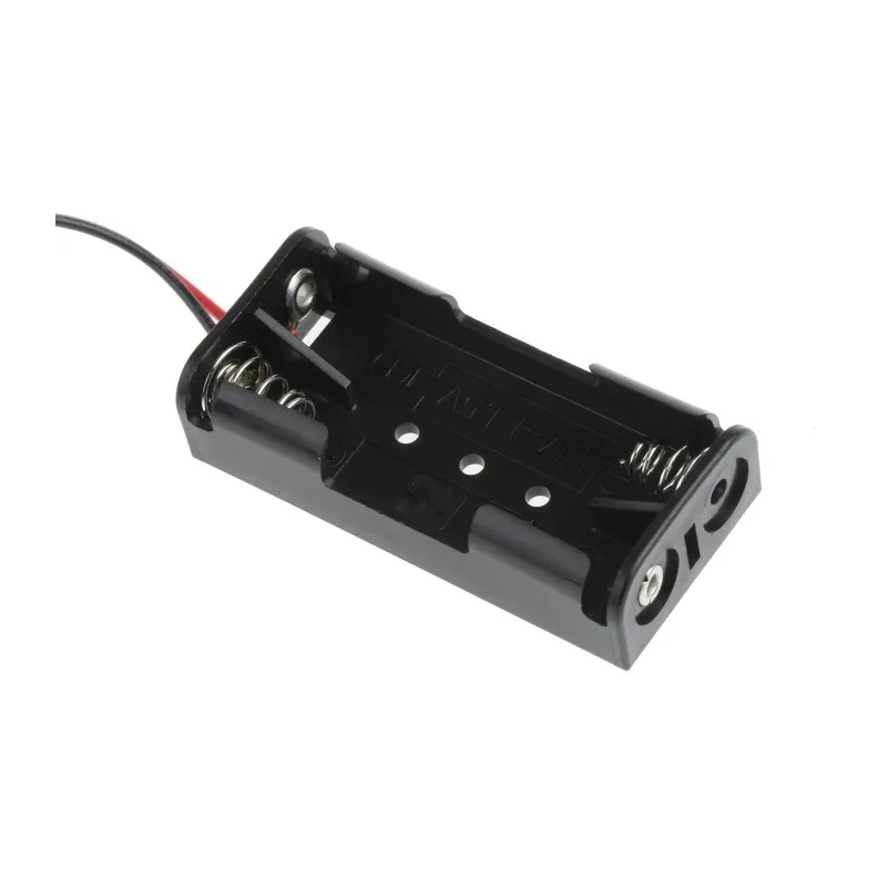 RS PRO Battery Holder for 2 x AAA Batteries Chassis Mount Polypropylene Body with Coil Spring Termination 512-3552